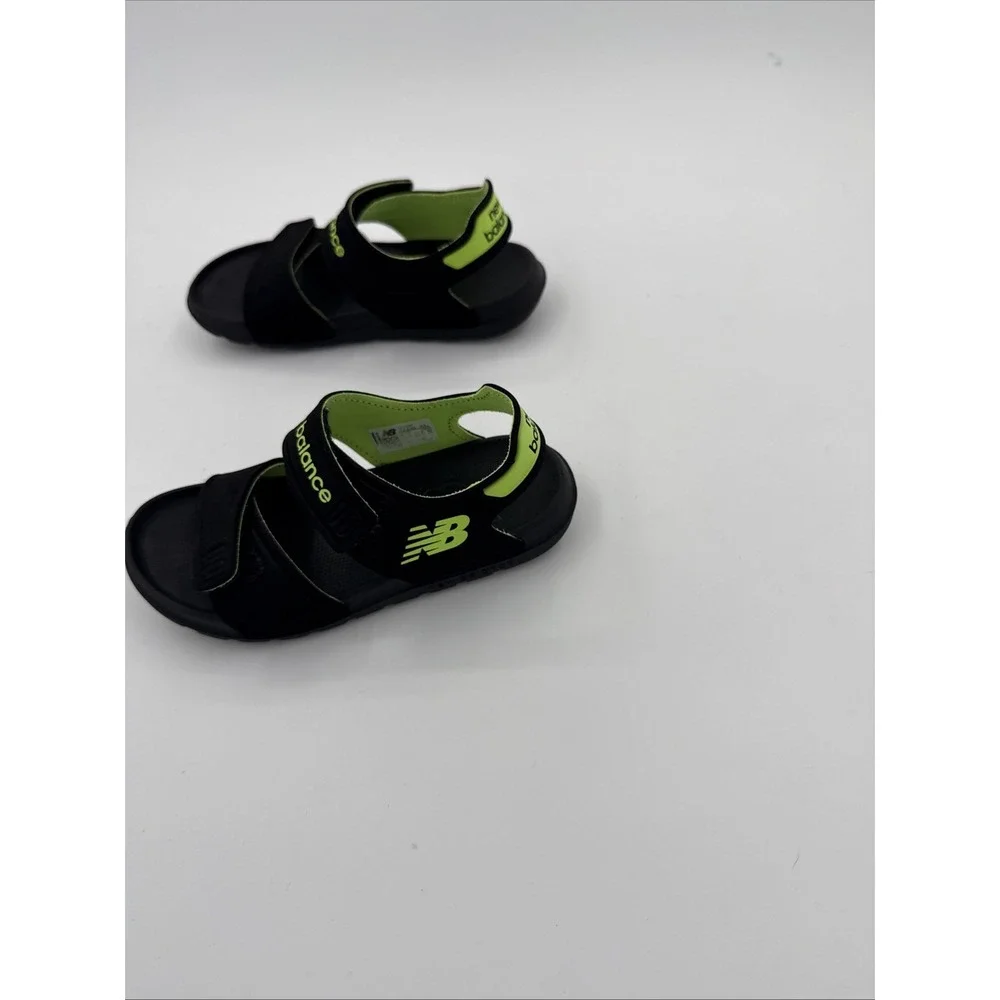 New Balance Little Kids Size 11 Sport Sandal Black Volt